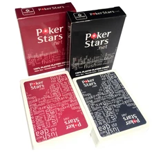 Классические игральные карты водонепроницаемый Техасский покер карты настольная игра магическое шоу реквизит фото стенд пользу вечерние принадлежности с красной картой