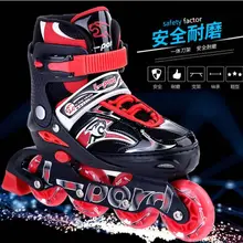 Горячая распродажа! детские роликовые коньки регулируемые четыре колеса на открытом воздухе роликовые катания обувь для детей костюм+ защитный комплект+ сумка