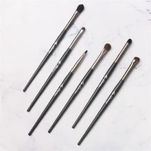 6Pcs Eyeshadow Brushes Set Natural Goat Hair Professional Eye Shadow Highlighter Blending Detail Eyeliner Makeup Brush Kit professional eye brush 6pcs