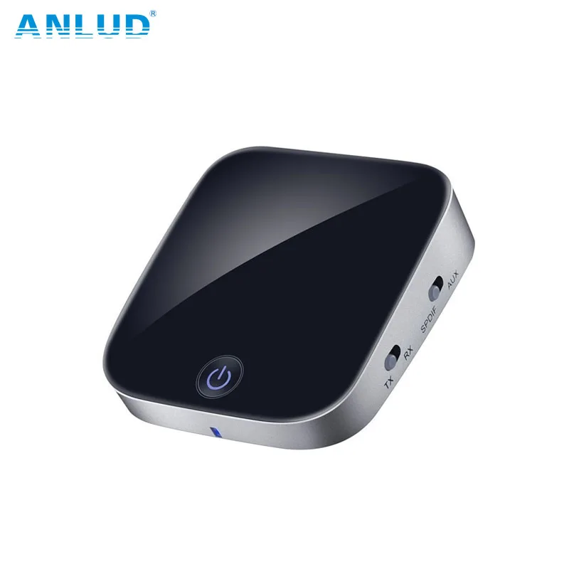 

ANLUD Bluetooth Transmitter Receiver 2 In 1 Wireless Audio Adapter with aptX and Included Toslink Optical Cable for Headphones