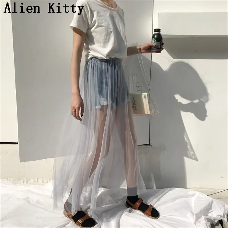 Alien Kitty летние регулируемые простые стильные сетчатые свободные с дырками