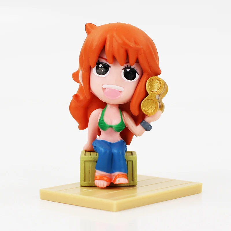 9 шт./лот Аниме One Piece фигурки Luffy Zoro Sanji Nami Robin Chopper Franky Usopp Brook модель игрушки|Игровые