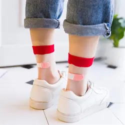 Креативные забавные клейкие бандажные носки Ins модные хипстерские летние прозрачные носки Harajuku женские Хрустальные стеклянные шелковые