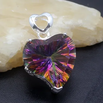 

Hermosa Jewelry Fashion Pendant Silver Color Necklace Pendants 1.3/8 inch DZ001