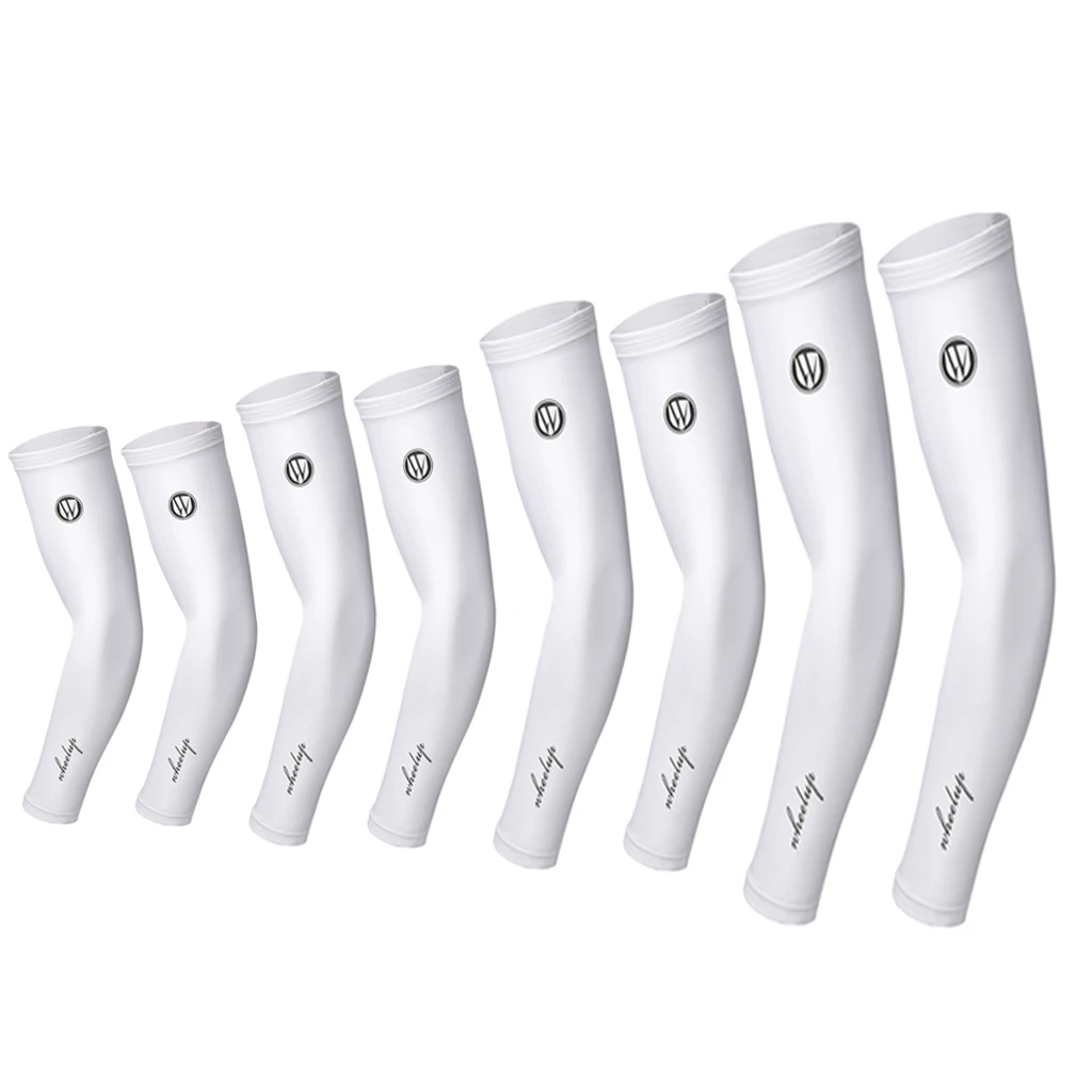 UV Sun Protection Arm Sleeves Cover Cooling Sunscreen Sleeves Summer Ice Silk Arm Warmer Oversleeve for Outdoor Sports Cycling 