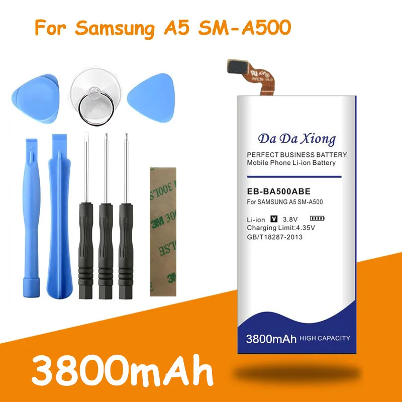 3800 мА/ч, EB-BA500ABE Батарея для samsung Galaxy A5 A5000 A5009 SM-A500F A500FA500H A500K SM-A500FU SM-A500