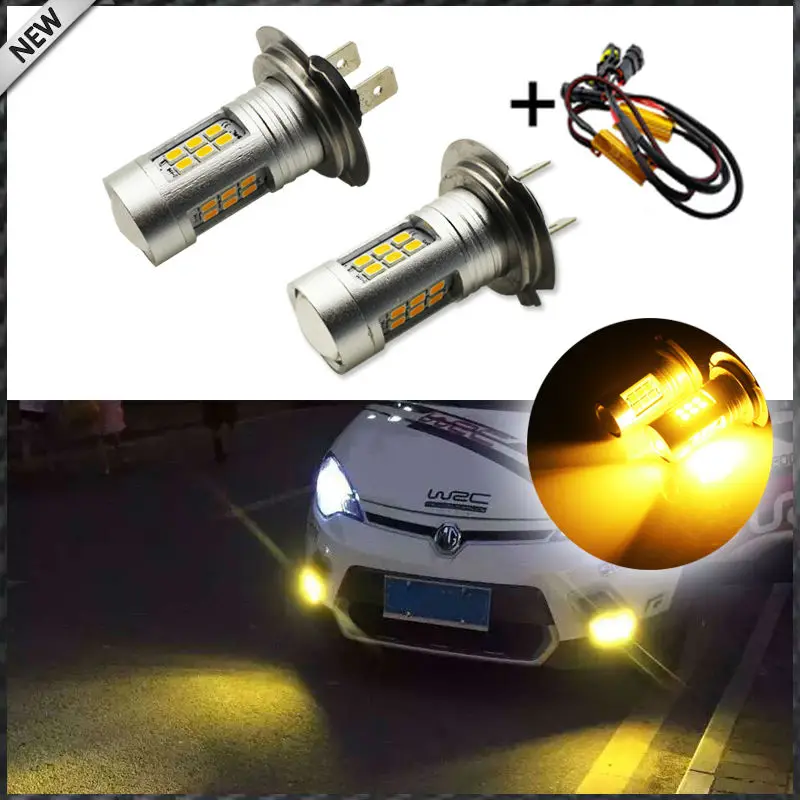 JDM Gold Yellow 3000K LED H7 LED Replacement Bulbs For car Daytime