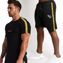 2019 Men's Vanquish Fitness Sets Fashion Sportswear Tracksuits Men Sportsman Wear T-shirt+Shorts Casual Suits Men's sportswear 2019 Men's Vanquish Fitness Sets Fashion Sportswear Tracksuits Men Sportsman Wear T-shirt+Shorts Casual Suits Men's sportswear