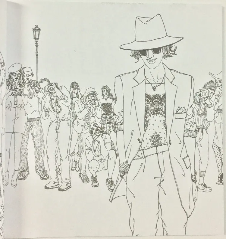 96pages Fashion LOOK Coloring Books For Adult Children Girls antistress Art Drawing Painting Secret Garden colouring book Libros