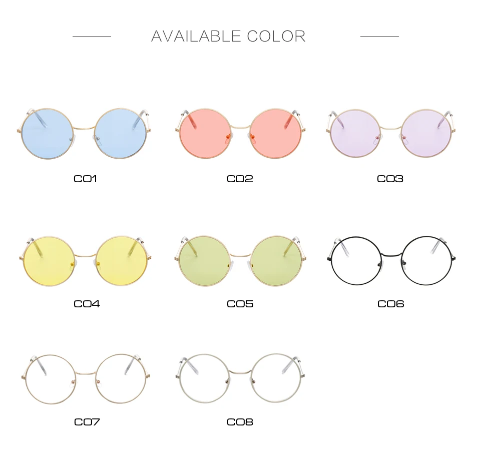 Women's Round Mirror Sunglasses 4