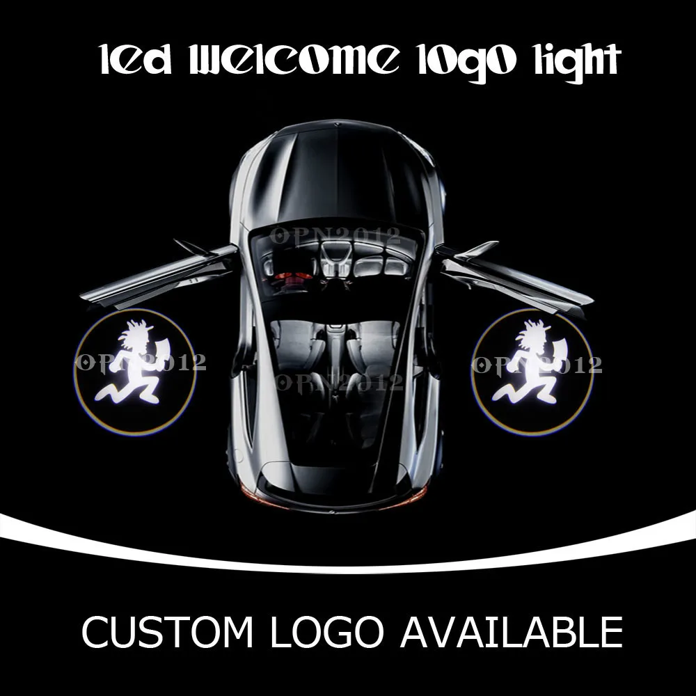 

Hatchet Man 2nd Gen Welcome Light Car Door Step Light Laser Projector Ghost Shadow LED Logo Door Courtesy Light 2072 White
