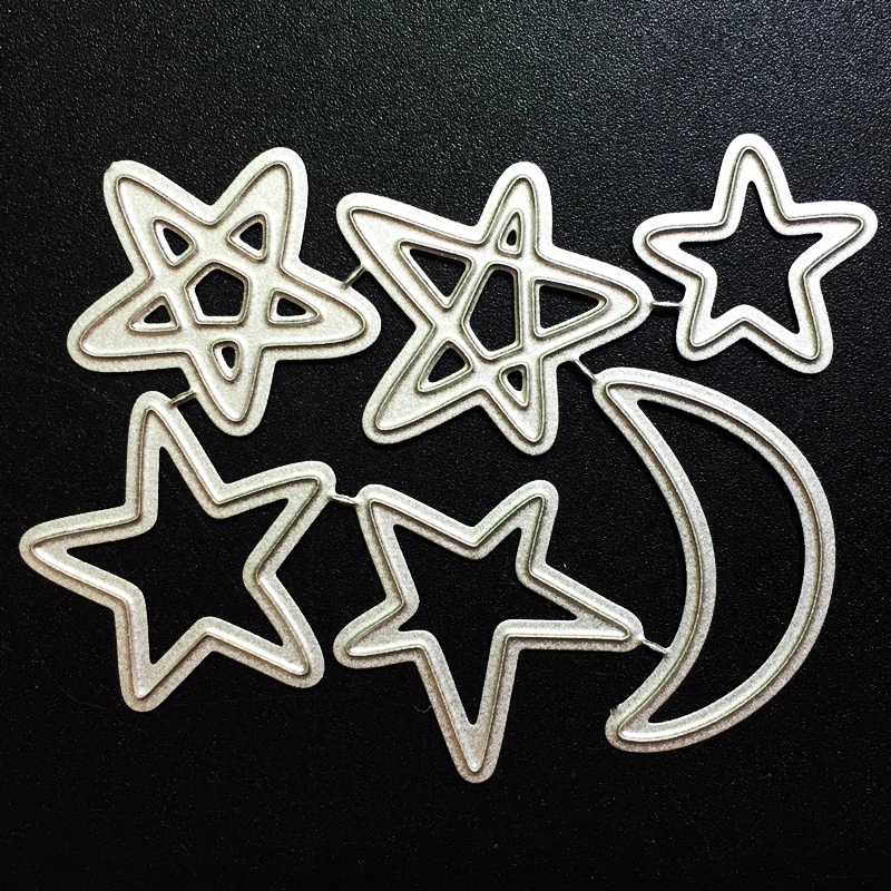 

SCD877 Stars Metal Cutting Dies For Scrapbooking Stencils DIY Album Cards Decoration Embossing Folder Die Cuts Cutter Tools New