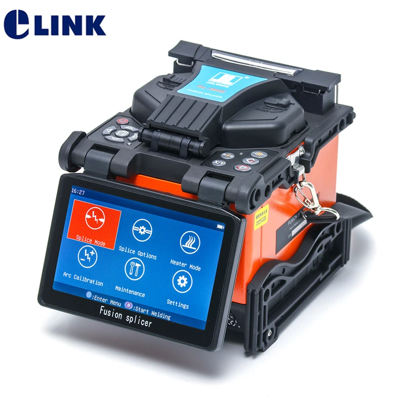 Ftth Splicing Machine Kl-360E 9S Tempo Di Riscaldamento Jilong Fibra Ottica Fusion Splicer Tempo Di Giunzione 15S 100% Originale Spedizione Gratuita