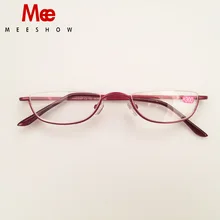 MEESHOW – lunettes de lecture pour hommes et femmes, à demi-jante, avec charnières à ressort en métal, presbytie, élégantes, + 1.75 + 2.25 + 3.5 340