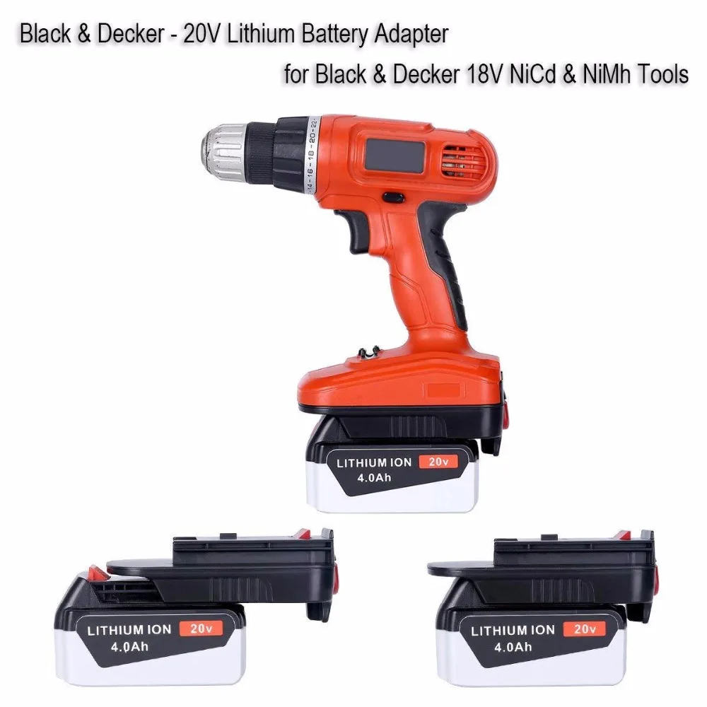 

For HPA1820 Adapter for Black Decker &Stanley& Porter Cable 20V Lithium Battery