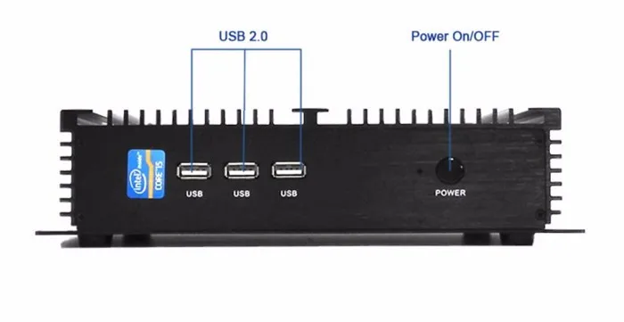 Промышленный безвентиляторный мини ПК Core i5 7200U i5 6200U i3 6006U 2* Lans 2* COM HTPC мини ПК Windows 10 Linux маленький компьютер 7* USB