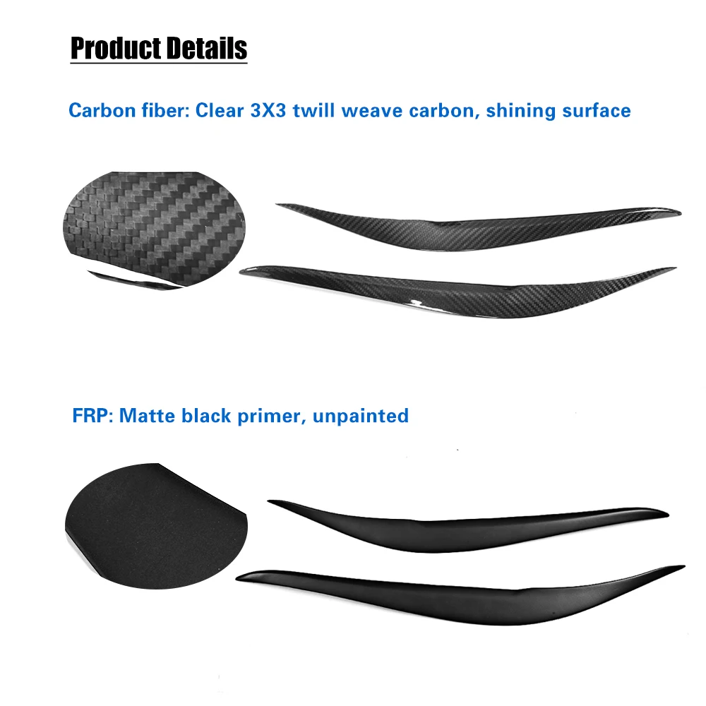 Сухие ресницы для фар из углеродного волокна BMW F87 M2 F22 F23 220i 228i M235i M240i M Sport Coupe 2