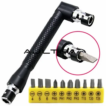 Online 50Set L Shape Double Head Tube Wrench Suitable For Screwdriver Tips Routine Utility Tool 6.35 Wind Batch Head Sleeve H4439