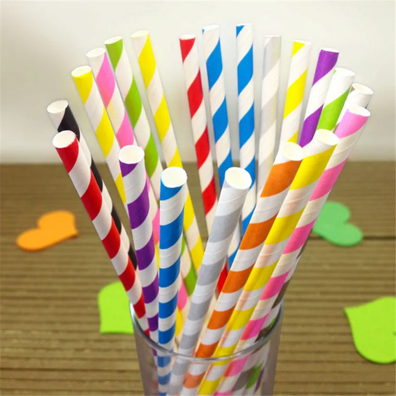 Bleu PRETYZOOM 40 Pi/èces Partie Pailles de Papier Jetable Pailles de Papier pour Les Vacances de F/ête danniversaire De Mariage Fournitures