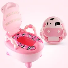 Дети корова горшок портативный вака писсуар, унитаз сиденье складной стул безопасности прочный унисекс Детские писсуары горшок для детей