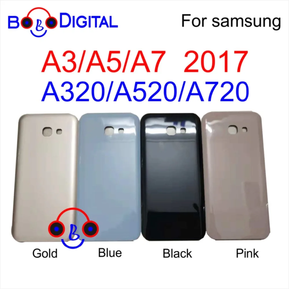 Для SAMSUNG Galaxy A3 A5 A7 Задняя стеклянная крышка батареи задняя дверь корпус чехол для SAMSUNG A320 A520 A720 Задняя стеклянная крышка