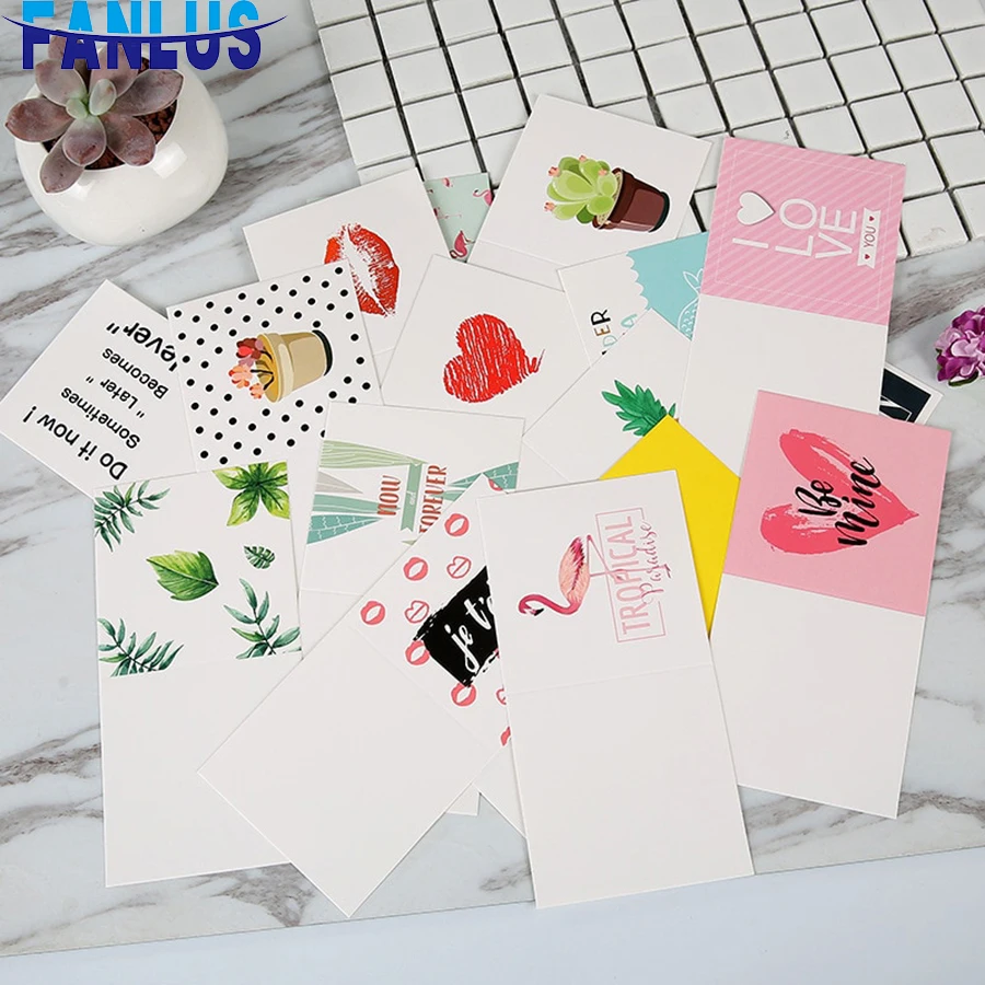 

32pcs/lot Hawaiian Summer Party Birthday Invitation Flamingo Invitaciones De Boda Pineapple Greeting Cards Baby Shower Favor Dec