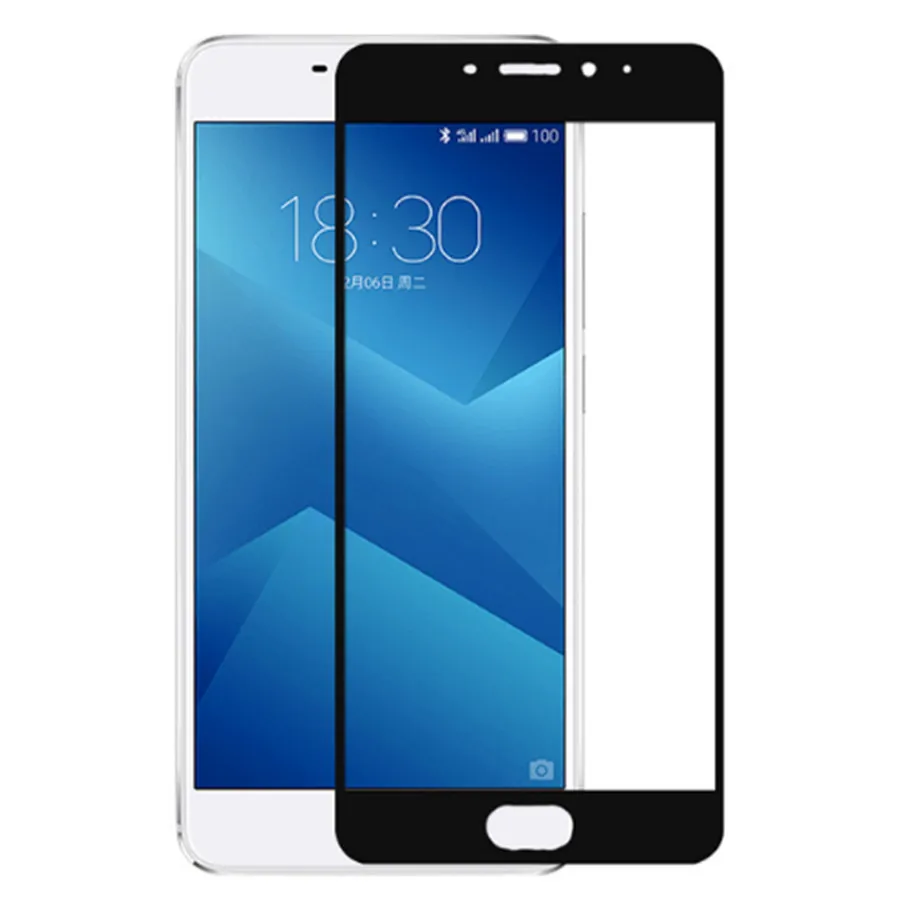 2 шт. Защитное стекло для Meizu m5 note m6 Примечание сплошная полноэкранная закаленная