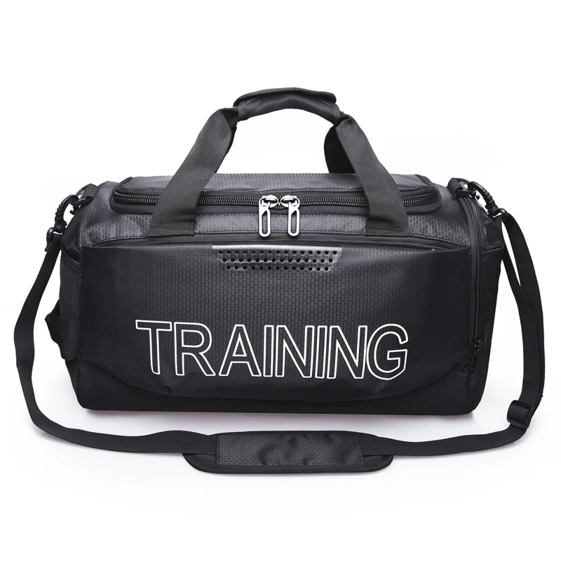 Large Capacity High Quality Gym Bag Black Fitness Sport Bag Waterproof Durable Travel Duffel Bag