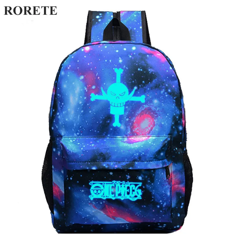 Fashion Luminous Printing Backpack Glow bags Teenage Girls Bookbags Vintage Laptop Backpacks portfolio school for teenagers