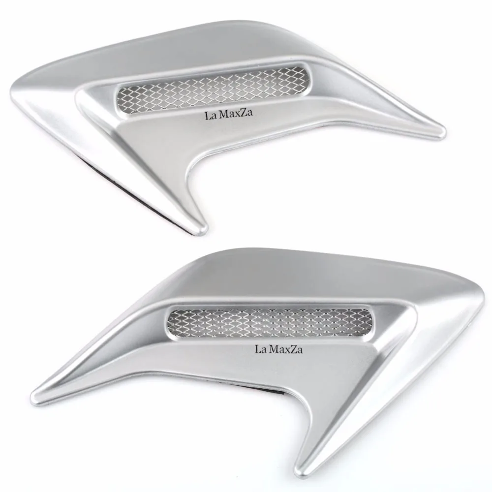 1 Pair Car Decorative Air Scoop Flow Intake Hood Vent Universal