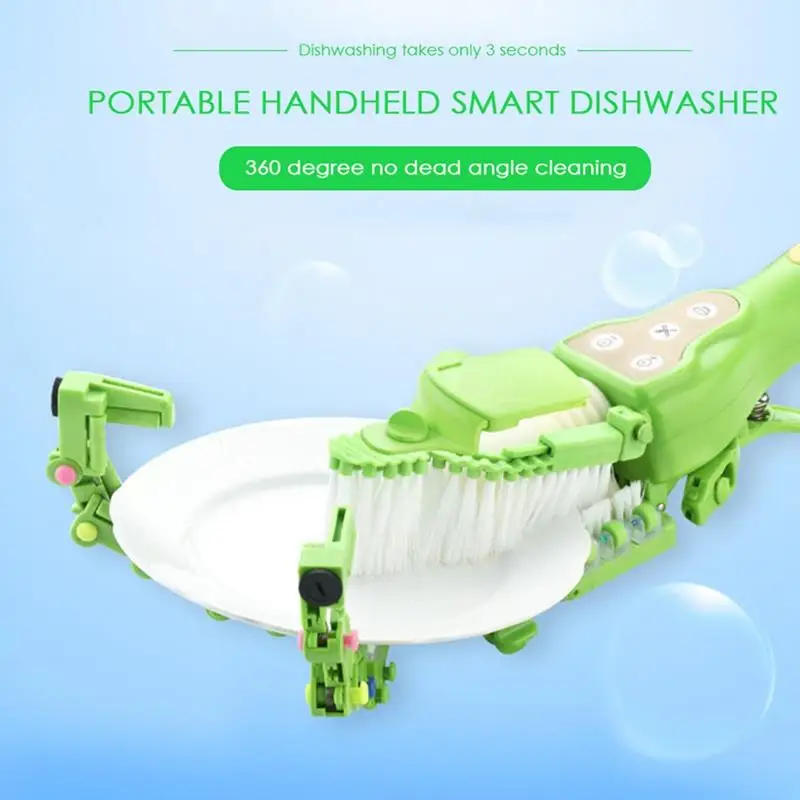 Горячая ручная автоматическая губка для посуды кухонная губка для мытья посуды Ipx5 водонепроницаемая защита окружающей среды водосберегающая посудомоечная машина