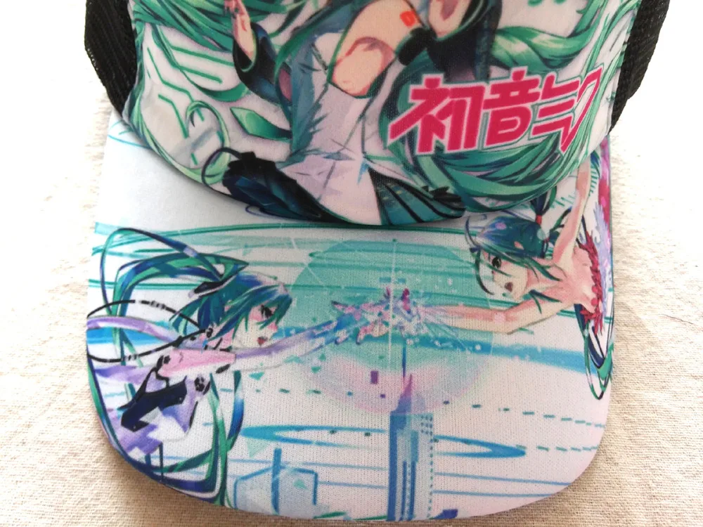 Кепка От Солнца Hatsune Miku Повседневная летняя кепка с регулируемой застёжкой