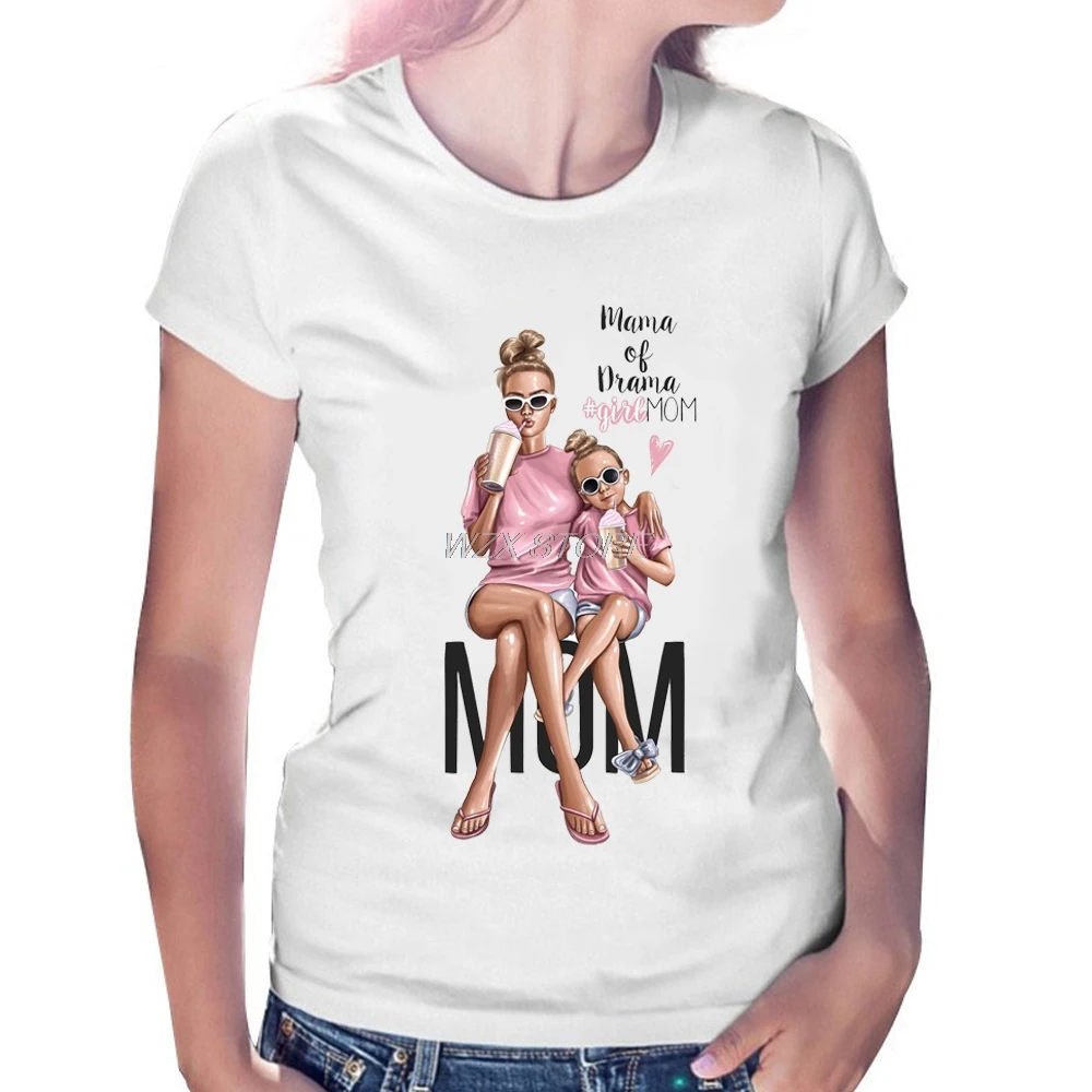 

Mother's Love T Shirts women 2019 Summer T Shirt Vogue super mom casual T-shirt Mother's day gift Fashion Streetwear Top tee