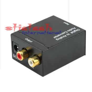 

by dhl 100sets Digital Adaptador Optic Coaxial RCA Toslink Signal to Analog Audio Converter Adapter Cable