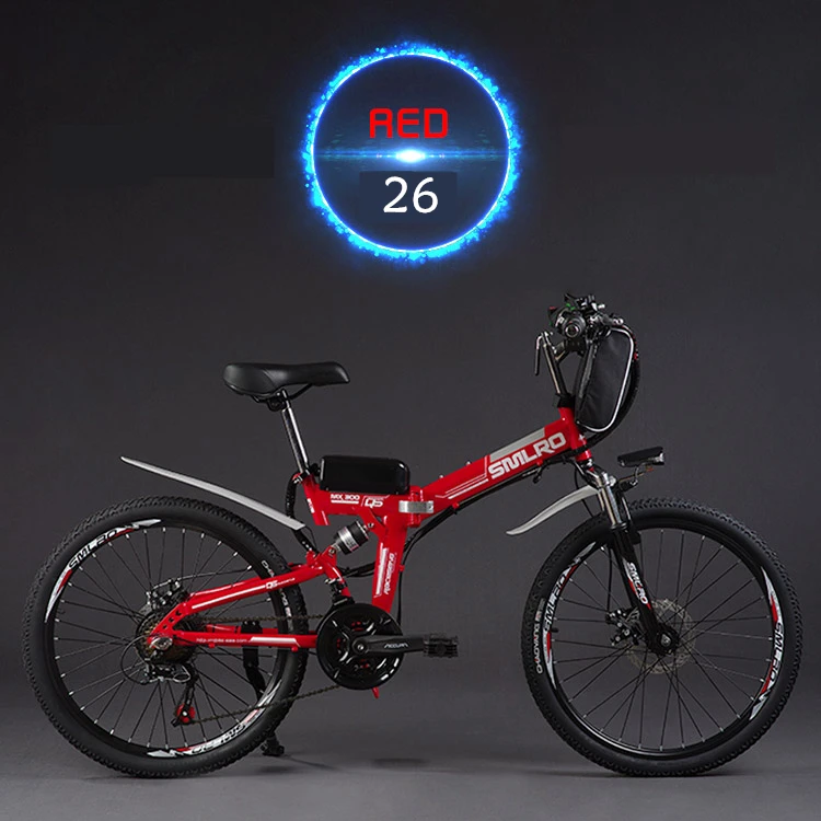 Excellent Original X-Front brand 21 speed 26 inch 20A 48V 500W Lithium Battery Electric folding Mountain Bike downhill Bicycle ebike 3