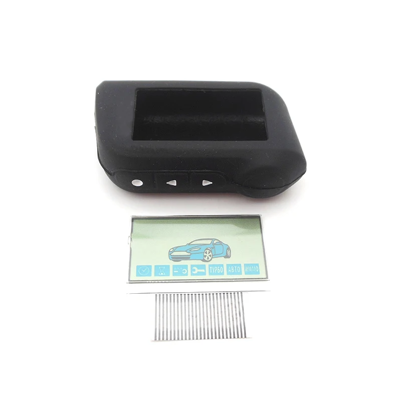 

A93 LCD display flexible cable + silicone case for Starline A93 remote controller display with Zebra Stripes free shipping