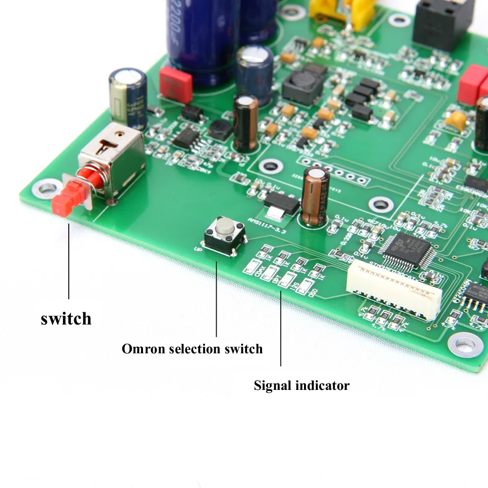 ES9038 Q2M I2S DSD Decoder Coaxial Fiber input DAC decoding board For hifi amplifier audio