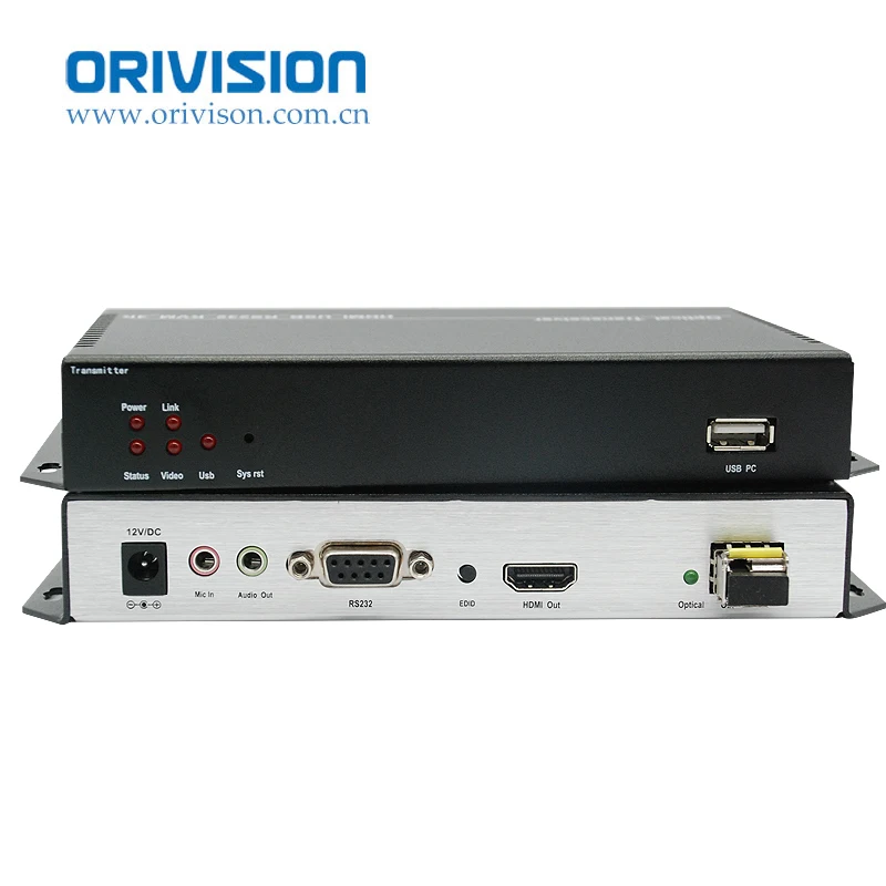  ZY-OKH501 4K*2K HDMI KVM fiber optic extender 10KM with rs232/USB/audio/mic/EDID over Single-mode 1