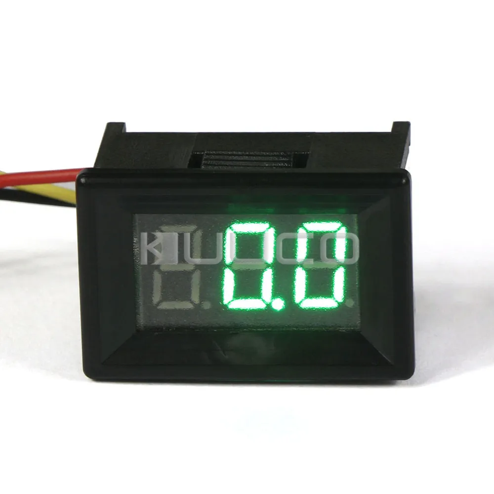 Small Digital Voltmeter DC 0100V Green LED Display Voltage Meter DC