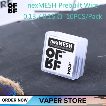 

10-50Pcs Original OFRF nexMESH Coil Mesh Prebuild Wire 0.15ohm 0.13ohm Coil Rebuildable Mesh Coils VS Wotofo Profile RDA Mesh