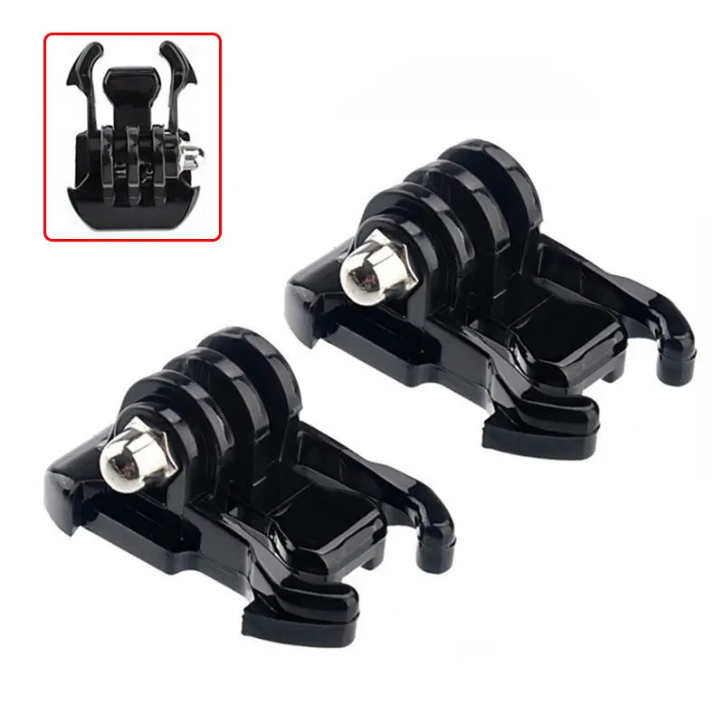 

2pcs Quick Release Gopro Buckle Basic Mount Flat Buckle Base Clip Helmet Chest Strap Adapter For Go Pro Hero 4 3 Xiaomi Yi SJCAM