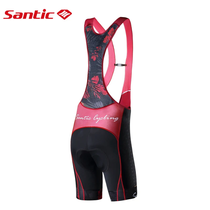 Santic, женские велосипедные шорты с нагрудником, Pro 4D, 2-3 часа, женские велосипедные шорты, дышащие, быстросохнущие, Азиатский Размер, S-2XL, L8C05096