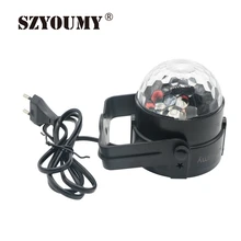

11.11 Promotion 50 x LED Stage Lights Lamp RGB Crystal Magic Rotating Ball for Party DJ Club with Strobe Effects Digital Display