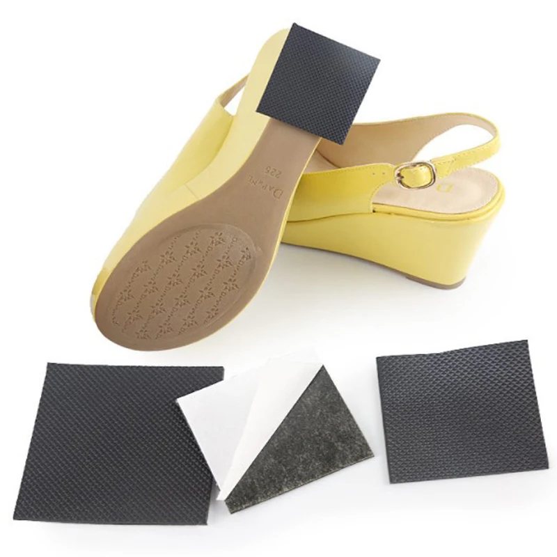 

1pair Anti-Slip Self-Adhesive Shoes Mat Durable High Heel Sole Protector Rubber Pads Cushion Non Slip Insole High Heel Sticker