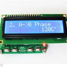 Трехфазный генератор синусоидальных сигналов от 0 до 360 точный измеритель частоты с ЖК-дисплеем 1,00~ 200 кГц