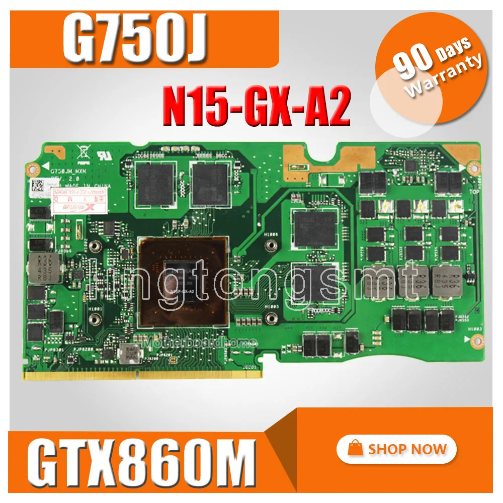 N15 GX A2 VGA For ASUS G750J GTX860M laptop Graphics card ROG G750J