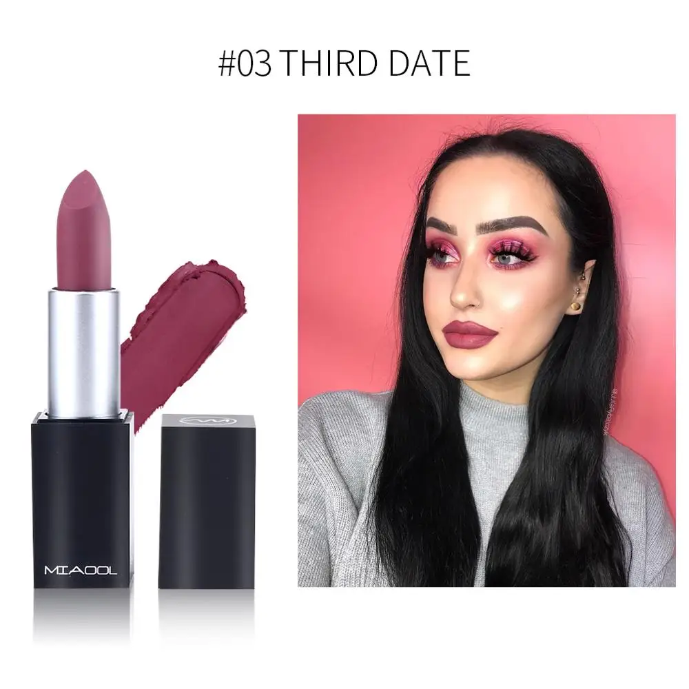 

Miaool New Power Bullet Matte Lipstick 8 Colors Highly Pigmented Matte Lipstick Long Lasting Waterproof Matte Lipstick Cosmetics