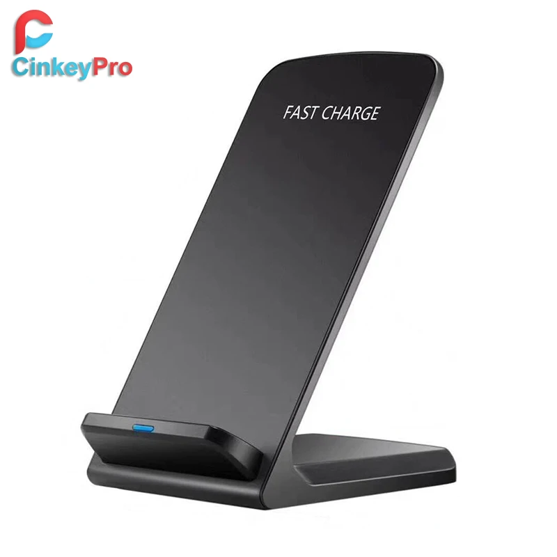 

CinkeyPro QI Wireless Charger for Samsung Galaxy S6 S7 S8 Note 5 3 Coils 5V/2A & 9V/1.67A Fast Charging Stand Pad Adapter Charge