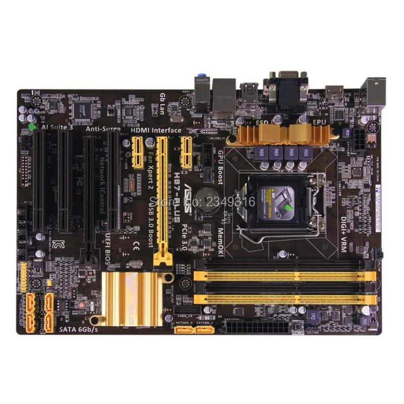 

For ASUS H87-PLUS original motherboard Socket LGA 1150 DDR3 H87 SATA3 USB3.0 Desktop Motherboard