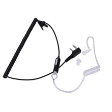 New 2Pin Acoustic Tube PTT 3.5mm Headphone Earphone Earpiece Walkie Talkie Headset Accessor for Baofeng Retevis HYT Radios